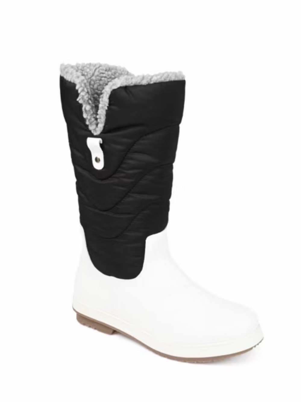 Journee Collection Women's Pippah Cold Weather Boots in White/Black, Size13, NWT